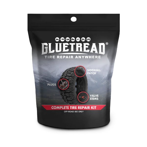 ערכת תיקון צמיגים קומפלט GlueTread | הפתרון המלא ל-4x4